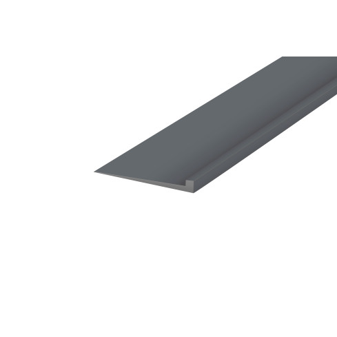 Bande de joint de dilatation en PVC , bande de seuil souple, bande de jonction, gris foncé