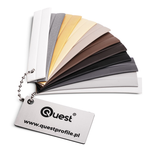 Échantillon de baguettes de finition en PVC (800-10,13,16,18,19,20), multicolore