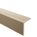Profil d’angle souple, cornière PVC Baguette d’angle de protection, profilé KM, profilé L d'angle caoutchouc, flexible, beige
