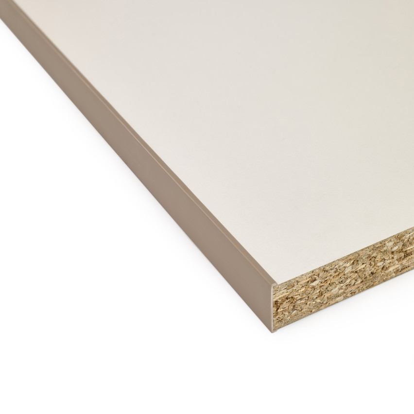 Profilé de meuble C 18 mm, beige avec bande adhésive, longueur 5m