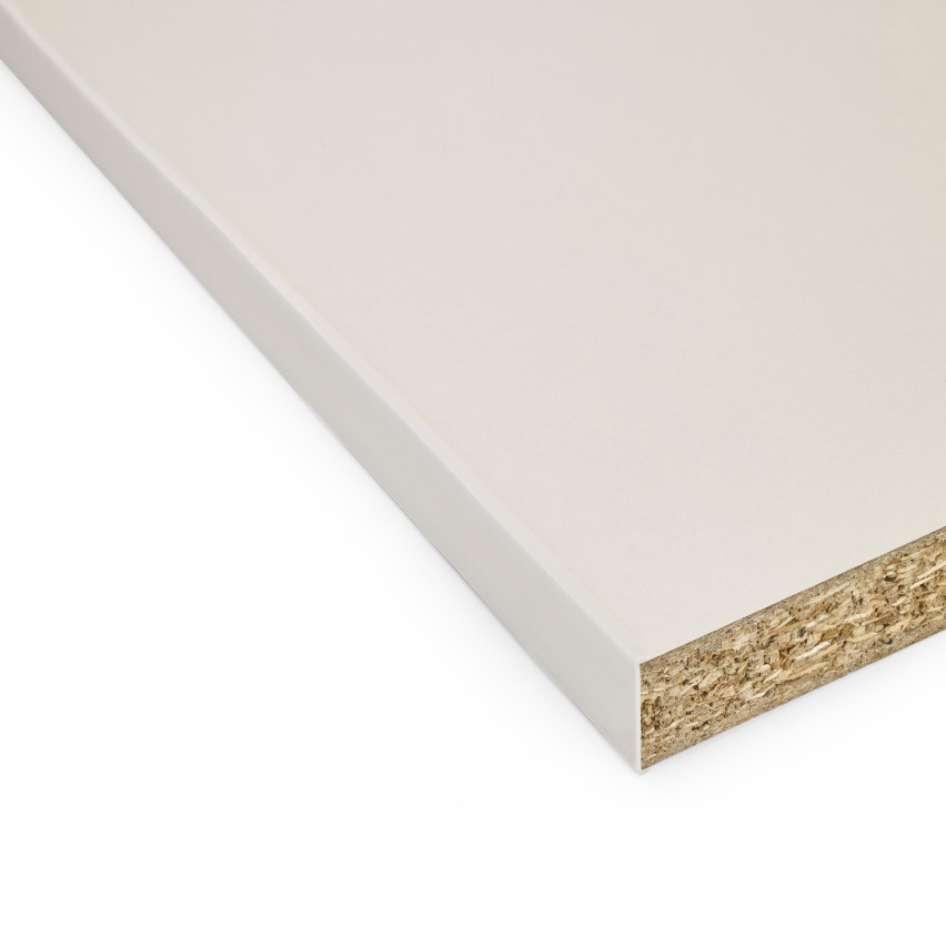 Profilé de meuble C 18 mm, blanc avec bande adhésive, longueur 5m