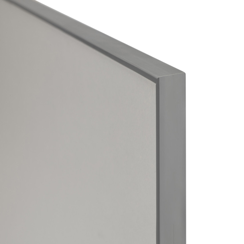 Profilé de meuble C 18 mm, gris avec bande adhésive, longueur 5m