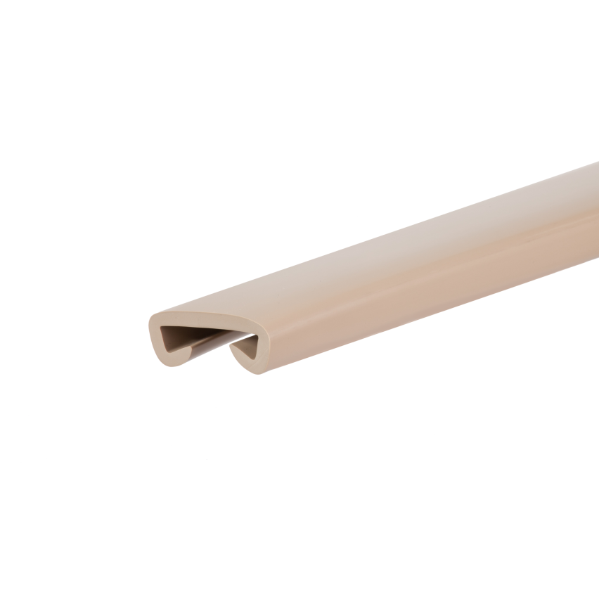 Profilé de main courante PVC PREMIUM 35x8mm beige 1m