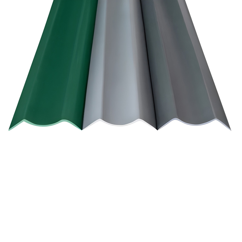 Profilé de clôture en PVC pour montage vertical - Gris