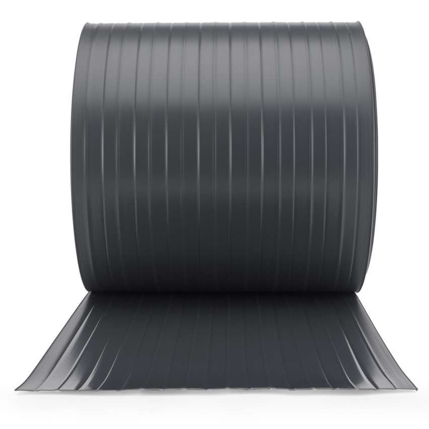 Bandes Brise-Vue en PVC Rigide pour clôture Double Fil,  Protection Contre Le Vent pour Jardin, Balcon, terrasse,  900 g/m², RAL 7016, 26 m