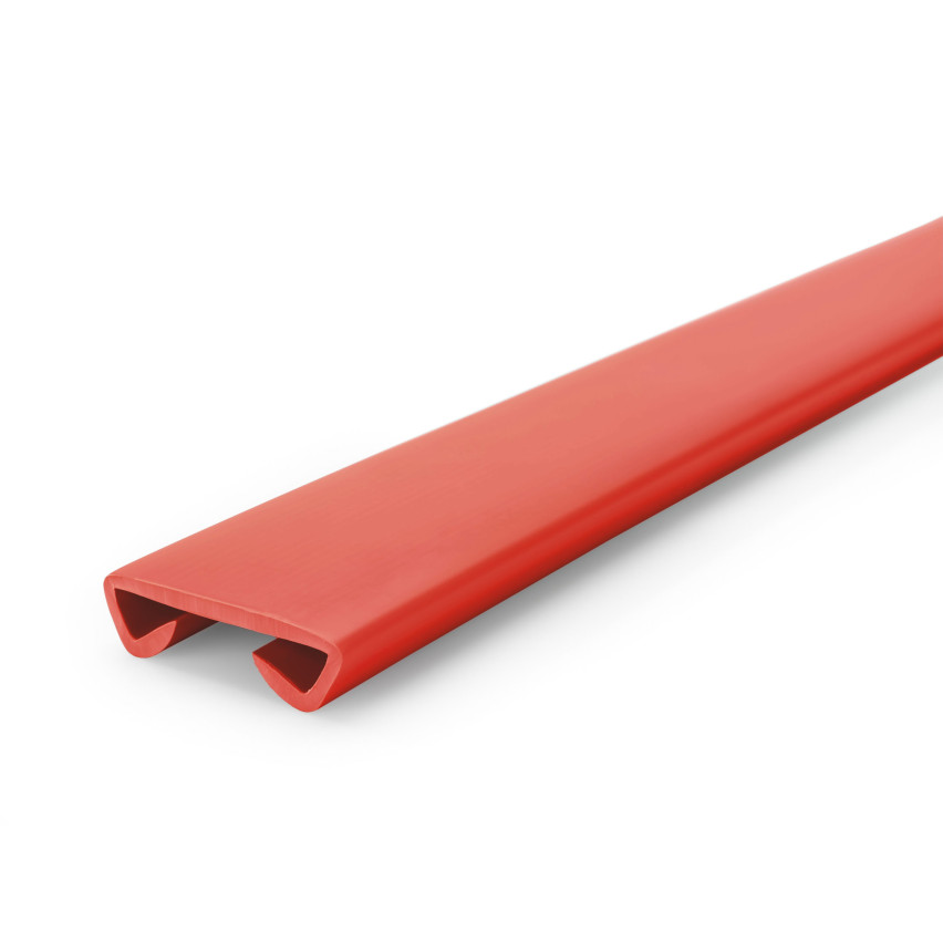 Bande de rambarde en PVC STANDARD 40x8mm rouge