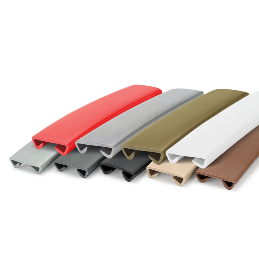 Bande de rambarde en PVC STANDARD 40x8mm rouge