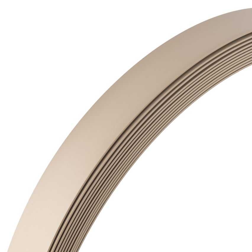 Barre plate en PVC rigide avec adhésif, beige, 10 m