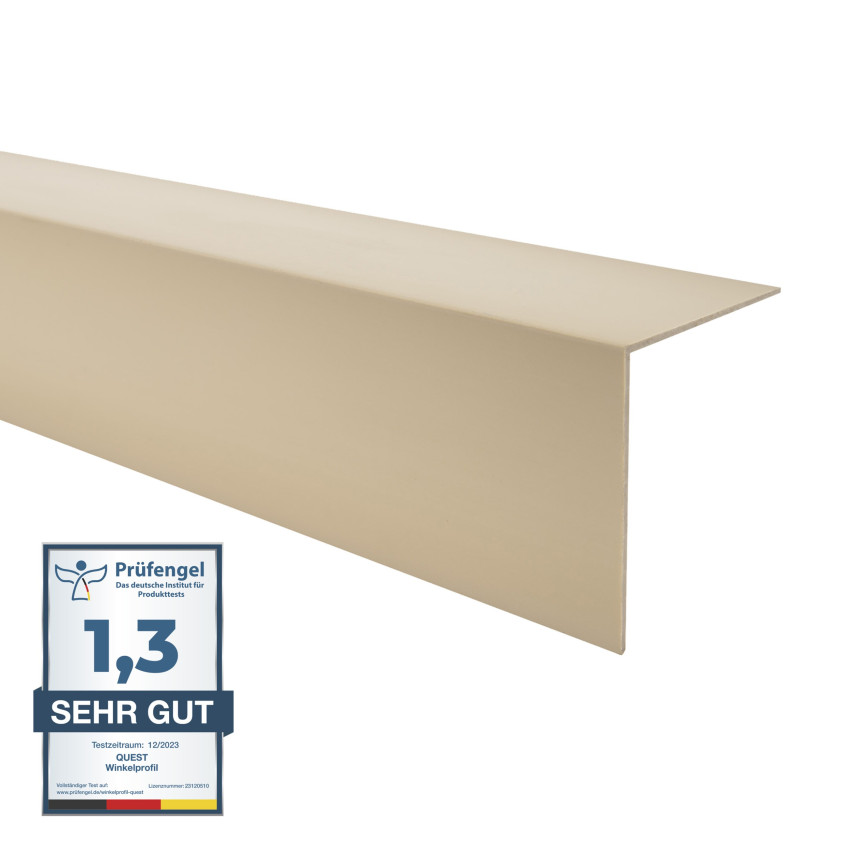 Cornière dure PVC beige