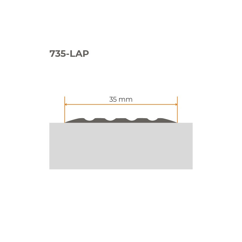 Bande antidérapante adhésive LAP 5m rouge