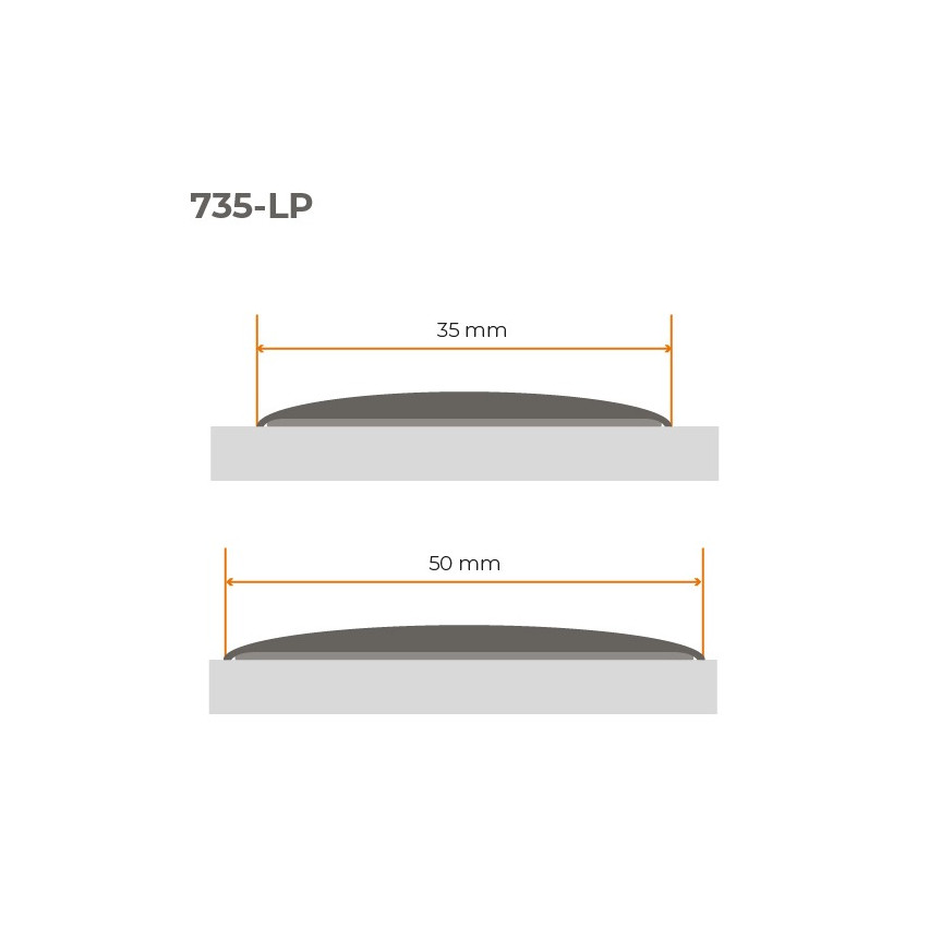 Bande de seuil et de dilatation, autocollante PVC, noire