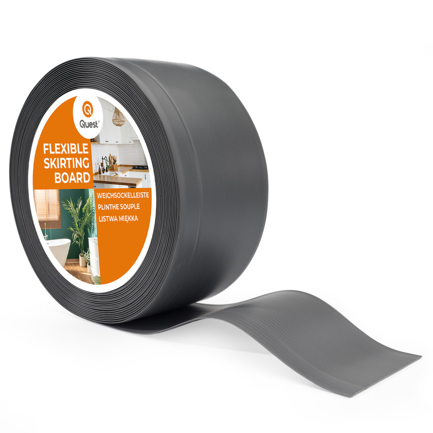 Plinthe Flexible PVC 100x25mm gris foncé