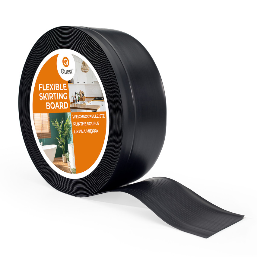 Plinthe en PVC 70x20mm noir