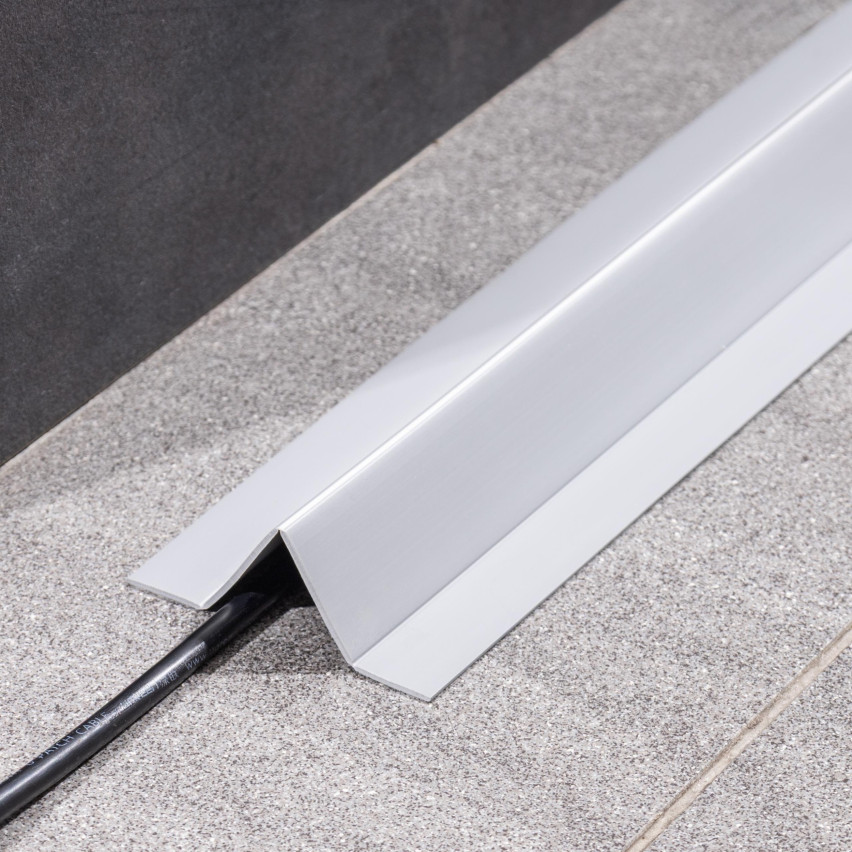 Moulure PVC Multifonction 4en1 – Panneau de Finition Autocollant, Gris