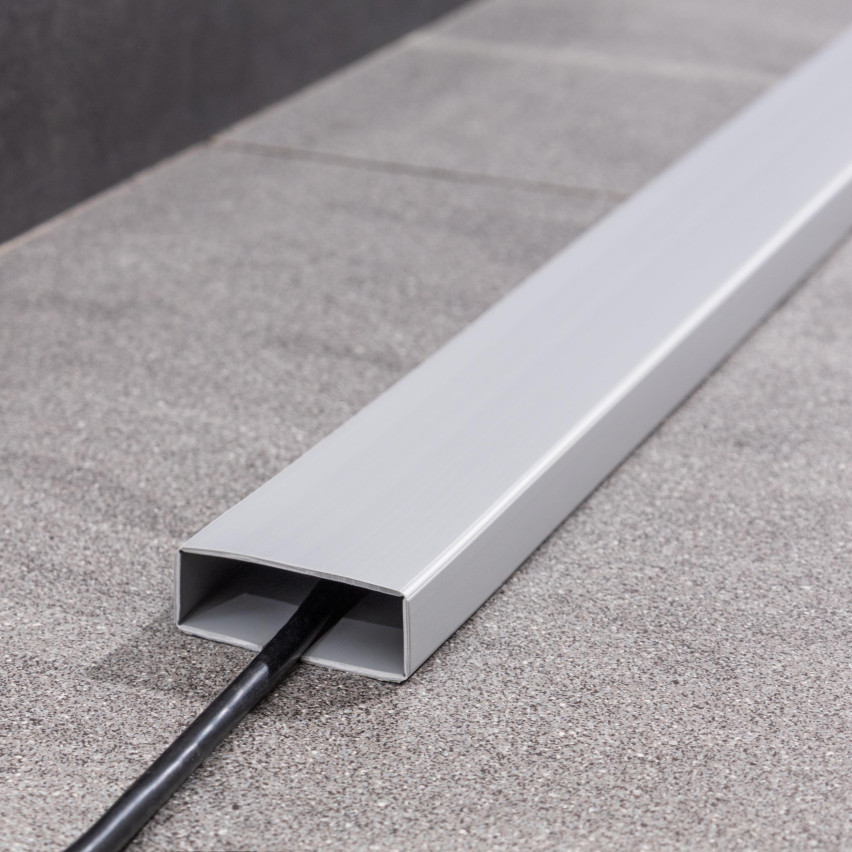 Goulotte Multifonction en PVC 2en1 – Panneau de Finition Autocollant, 110Mm, Noir
