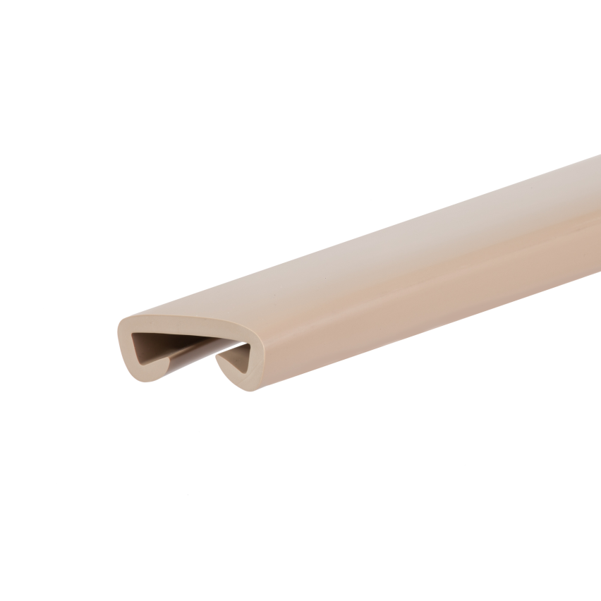 Profilé de main courante PVC PREMIUM 40x8mm beige 1m