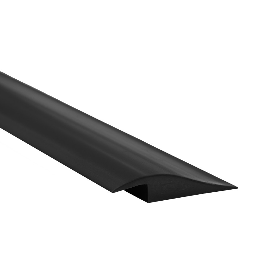 Profilé de rampe flexible pour carrelage et moquette - 2 m, noir