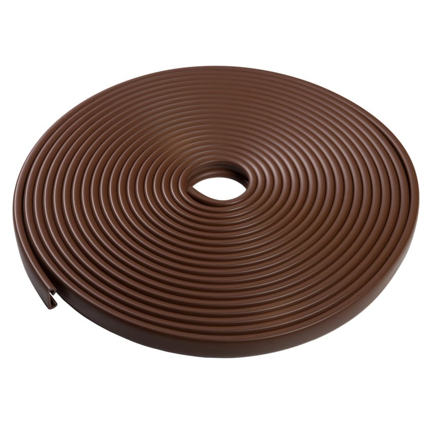 Profilé de main courante PVC PREMIUM 40x8mm marron 1m