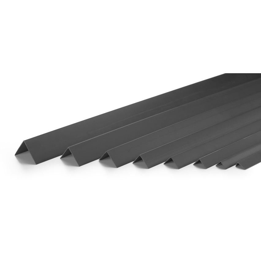 Cornière PVC, adhésive, protection d'angles et de bords, rigide, noir
