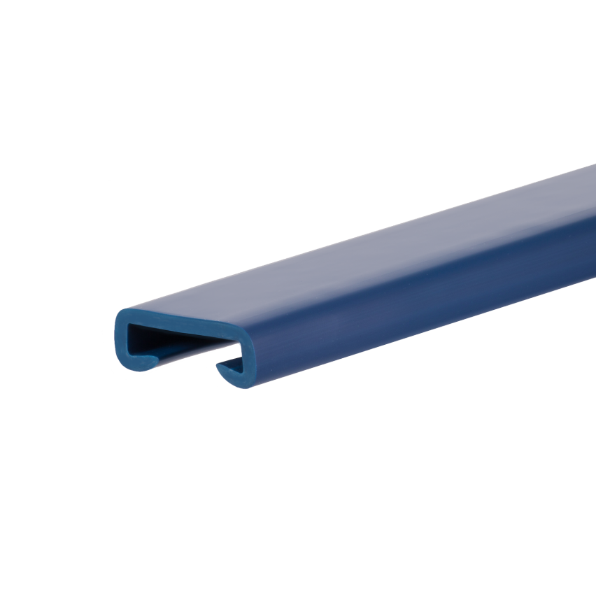Profilé de main courante PVC PREMIUM 40x8mm bleu marin 1m