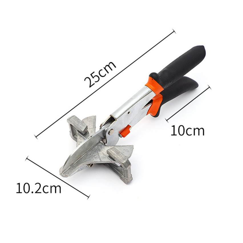 Cisaille pour la coupe droite et oblique de profilés - système de réglage rapide de l'angle