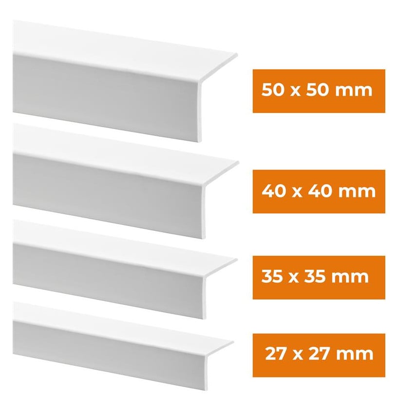 Cornière PVC KM blanche 