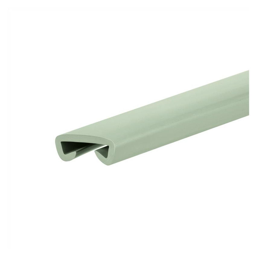 Main courante PVC, main courante d'escalier, garde-corps d'escalier, PREMIUM, 40x8mm, vert clair, 1m