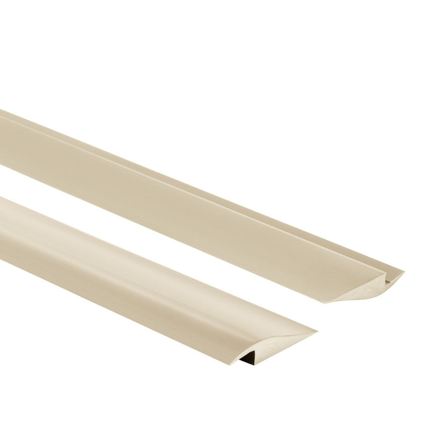 Profilé de rampe flexible pour carrelage et moquette - 2 m, beige