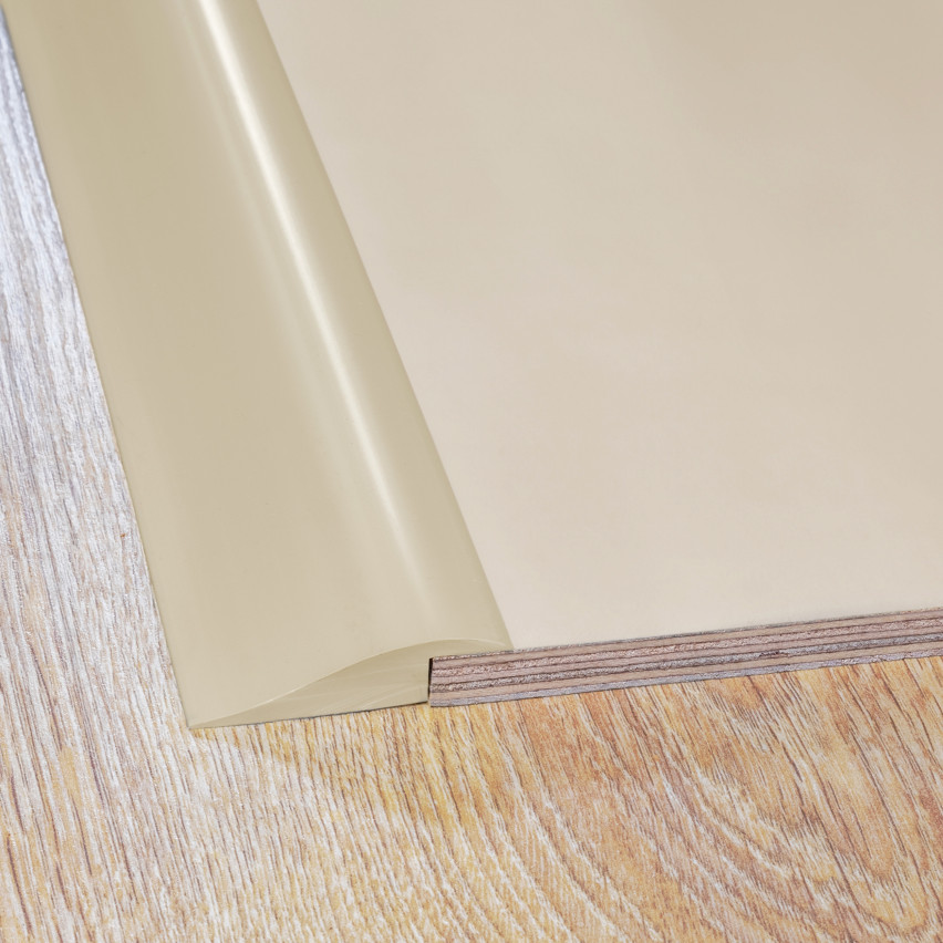 Profilé de rampe flexible pour carrelage et moquette - 2 m, beige