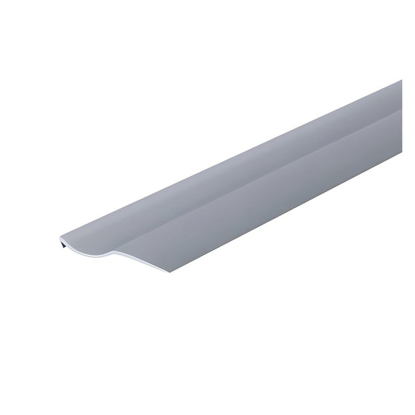 Profilé de clôture en PVC pour montage vertical - Gris