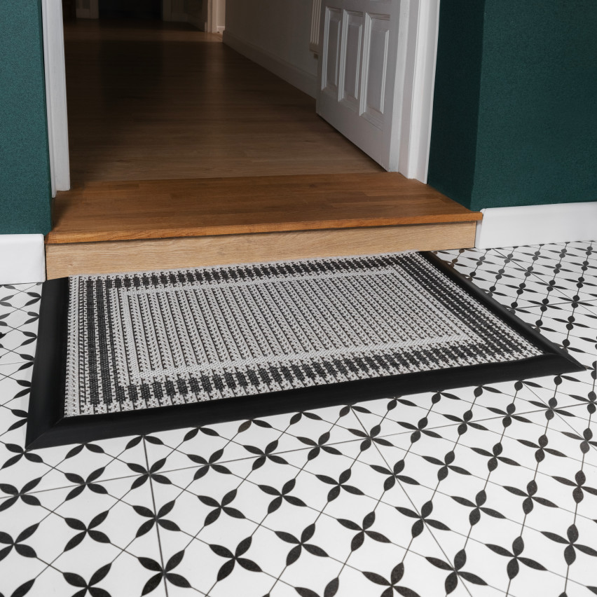 Profilé de rampe flexible autocollant pour carrelage et moquette - 2 m, beige