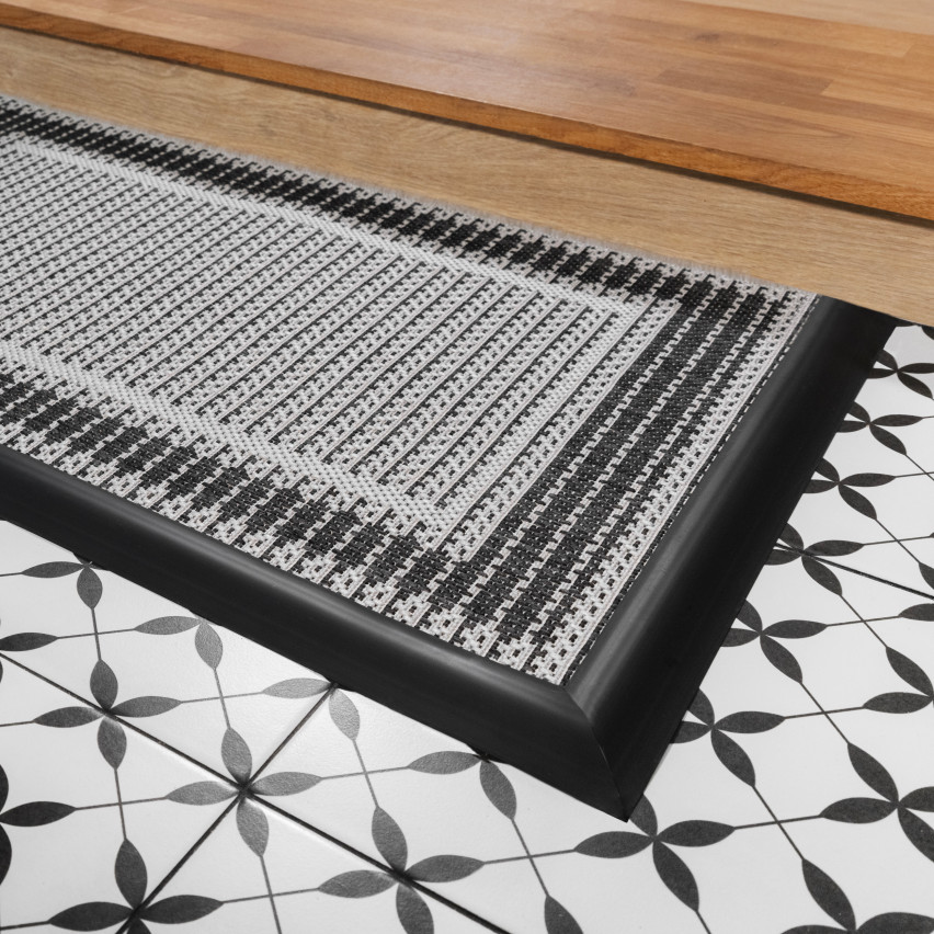 Profilé de rampe flexible autocollant pour carrelage et moquette - 2 m, beige