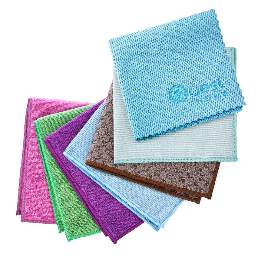 Un set de chiffons microfibres professionnels pour la maison - QUESTHOME - 7 pièces