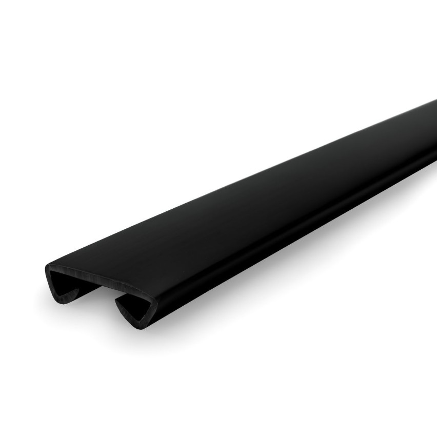 Profilé de main courante PVC Standard 40x8mm noir 