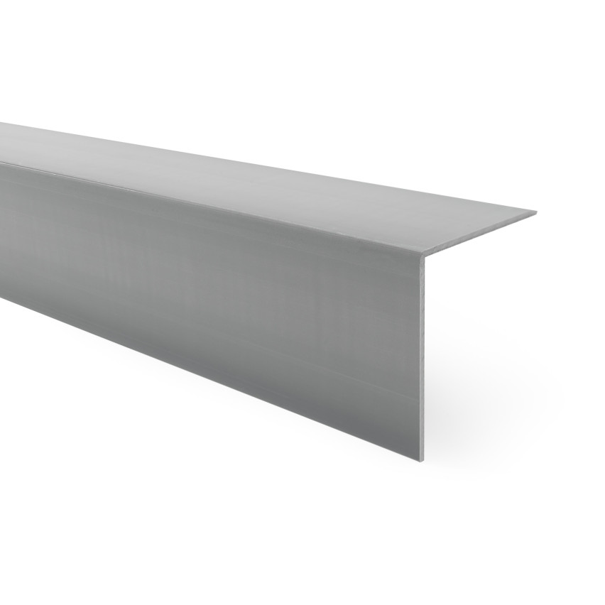 Cornière PVC, adhésive, protection d'angles et de bords, rigide, gris foncé