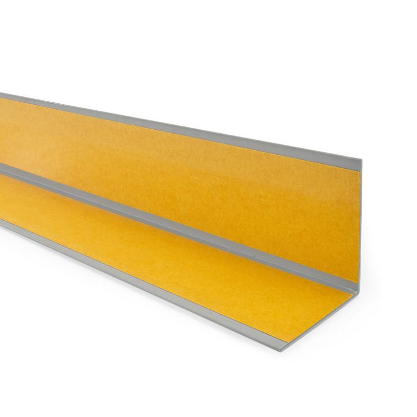 Cornière PVC, adhésive, protection d'angles et de bords, rigide, Gris