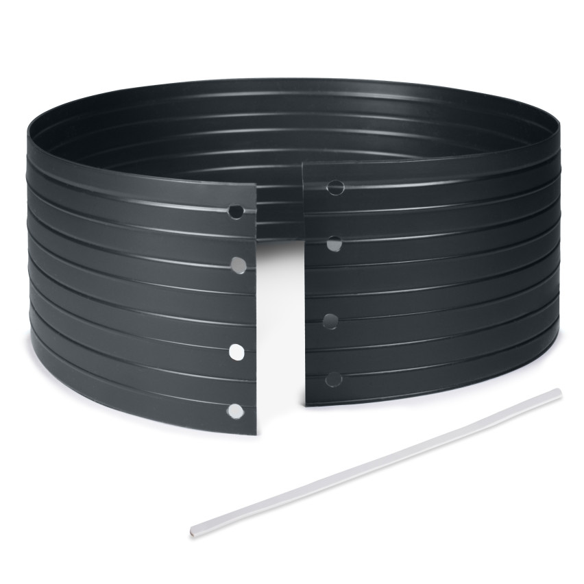 Cercle d'irrigation en PVC - anneau de culture - graphite