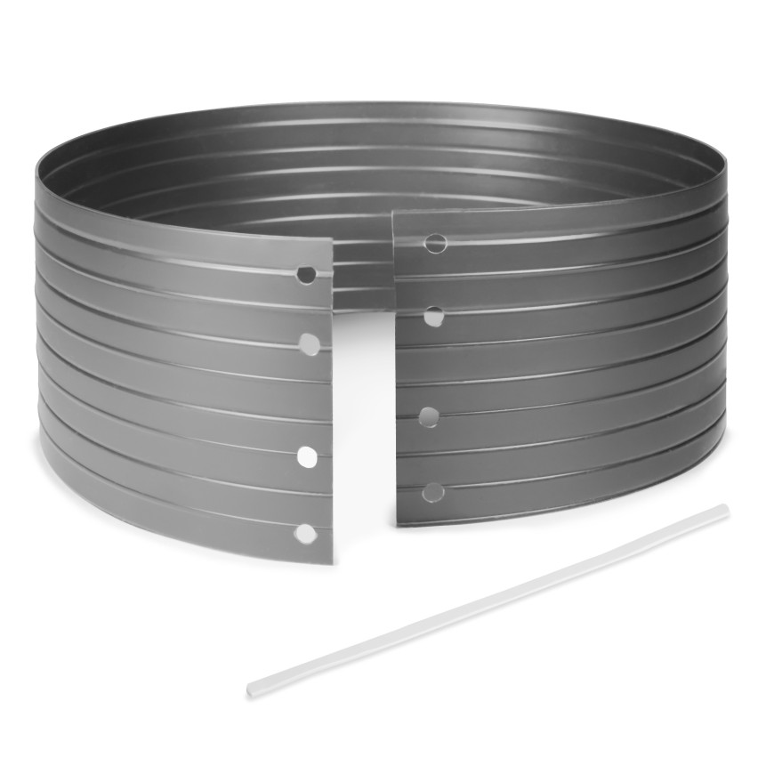Cercle d'irrigation en PVC - anneau de culture - gris