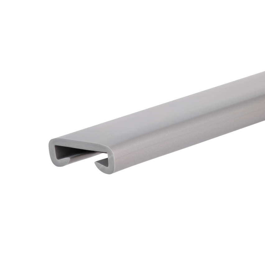 Profilé de main courante PVC PREMIUM 40x8mm Gris 1M