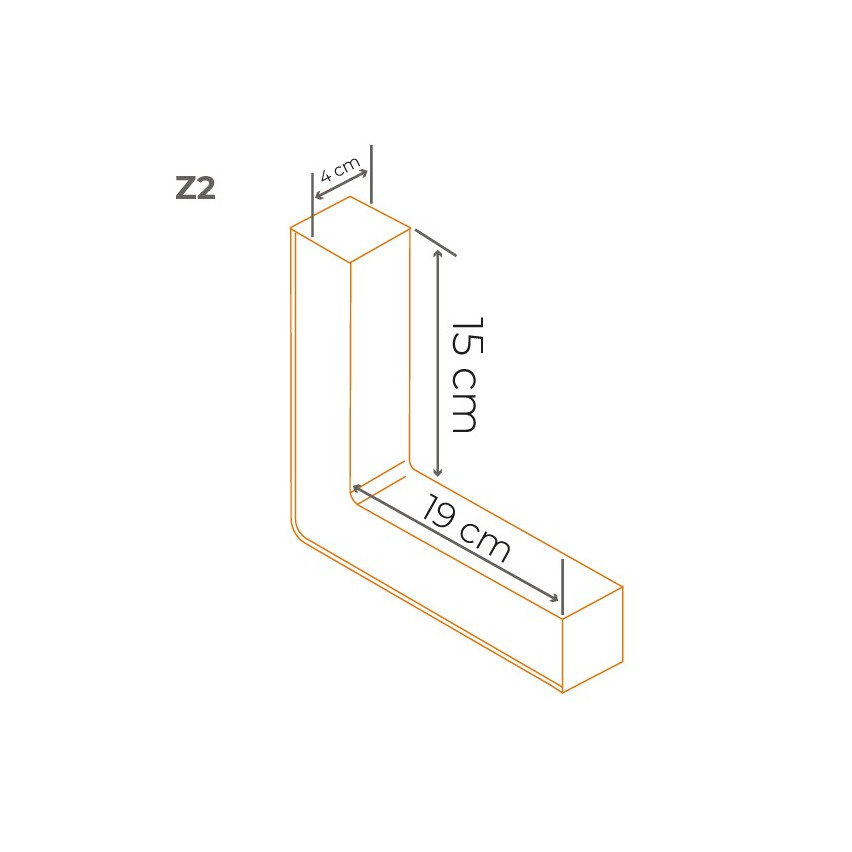Cornière interne Z2 marron
