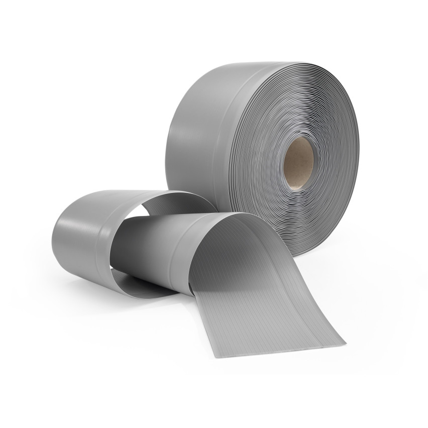 Plinthe en PVC Flexible 100x25 mm, Plinthe Souple et Élastique pour Finitions et Surfaces de Jonction, gris
