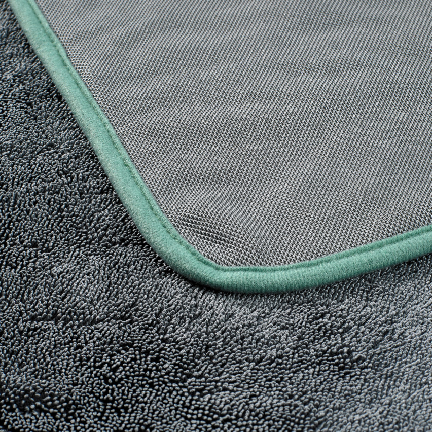 Chiffon en microfibre pour le lavage et le séchage de la carrosserie, lavette pour detailing automobile PREMIUM - So Dry, gris